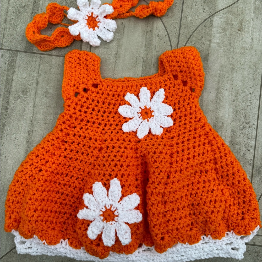 2-piece Dress & Headband (Handcrafted)